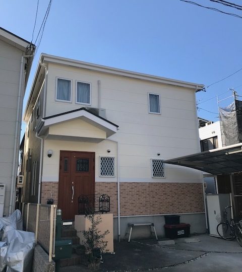 愛知県名古屋市南区 H様邸 外壁塗装・防水工事        名古屋市 外壁塗装はカベヤス