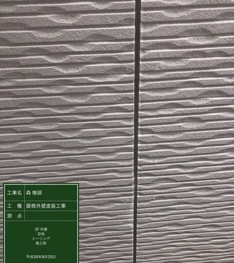 外壁目地シーリング施工前