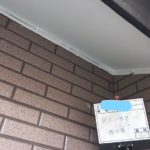 軒天塗装 1回目施工後
