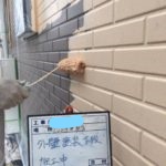 外壁塗装 下段施工中