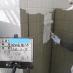 外壁中塗り中