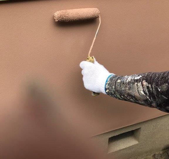 外壁塗装 上塗り