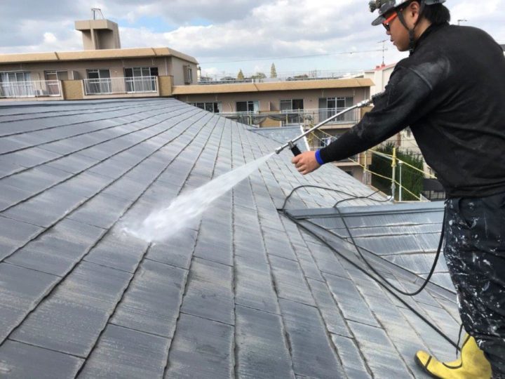 屋根 高圧洗浄
