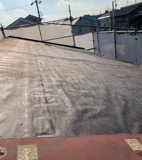 屋根葺き替え工事 解体