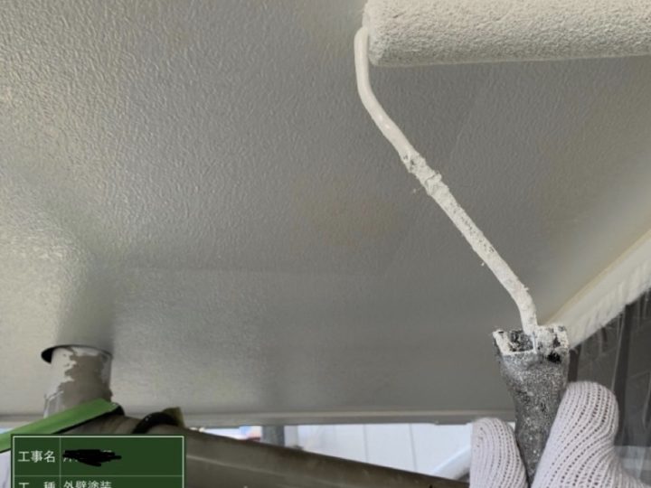軒天塗装 3回目