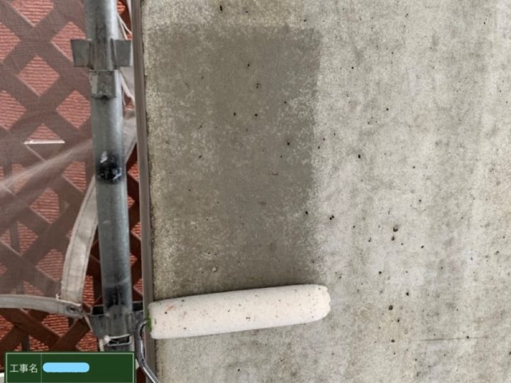 ガレージ塗装 撥水クリヤー 2回目