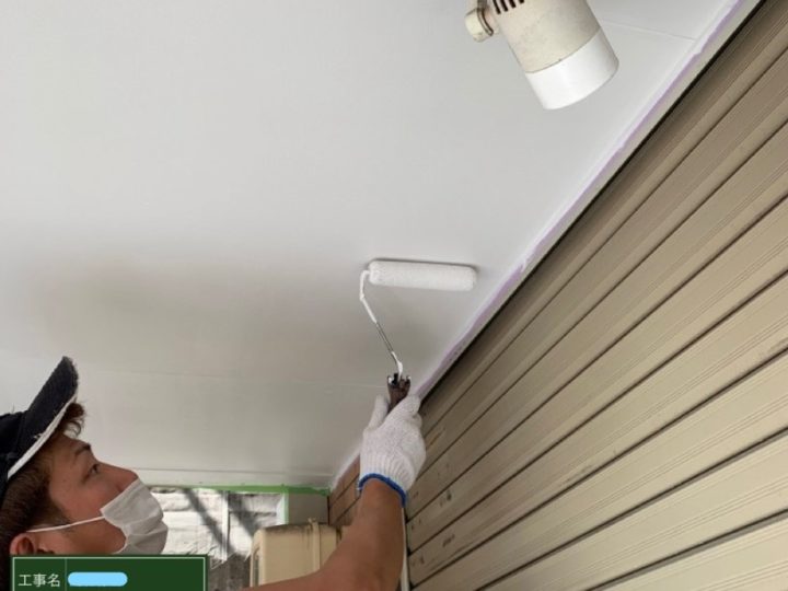 軒天塗装 2回目