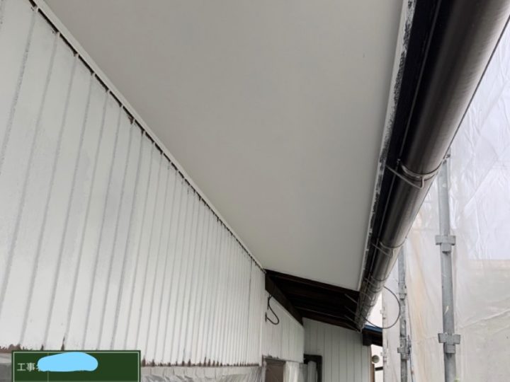 軒天塗装 2回目