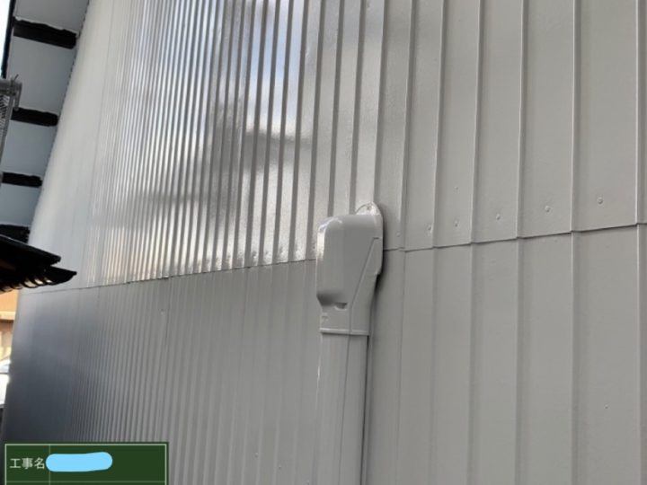 外壁塗装 トタン壁2回目
