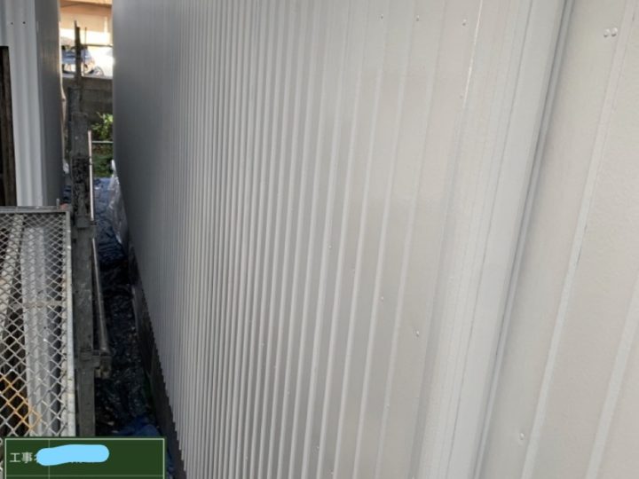 外壁塗装 トタン壁3回目