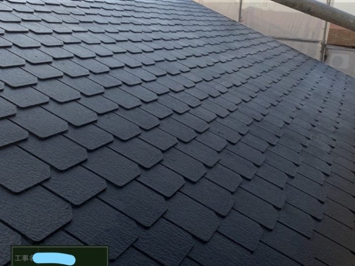 屋根塗装 中塗り