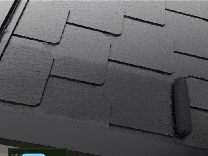 屋根塗装 上塗り