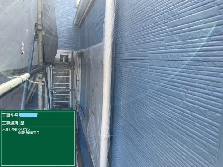 外壁塗装 中塗り