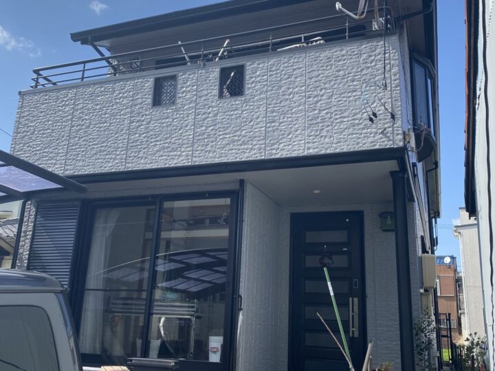 愛知県名古屋市港区S様邸外壁塗装・屋根塗装・防水工事 名古屋市 外壁塗装はカベヤス