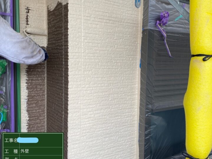 外壁塗装 中塗り